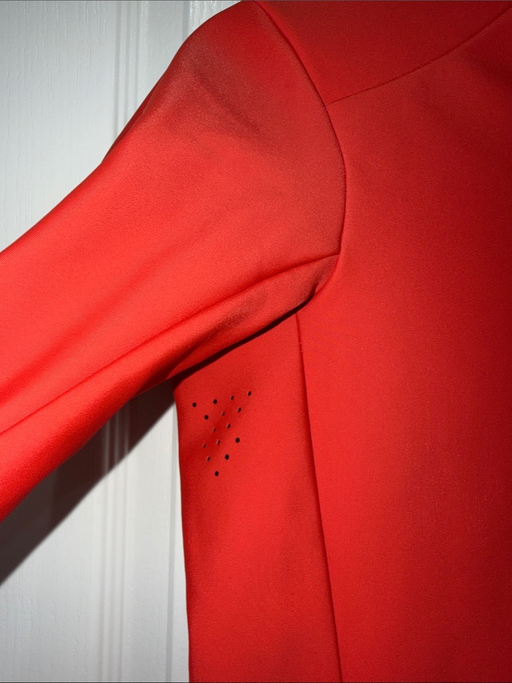 Siroko J1-W Plange women's cycling jacket red softshell finish. Red Full-Zip S - Picture 4 of 10